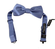 Load image into Gallery viewer, Dolce &amp; Gabbana Elegant Purple Silk Bow Tie
