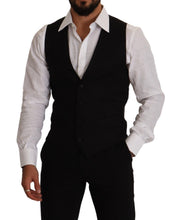 Load image into Gallery viewer, Dolce &amp; Gabbana Elegant Black Virgin Wool Dress Vest
