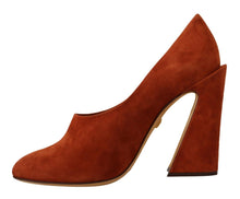 Load image into Gallery viewer, Dolce &amp; Gabbana Elegant Cognac Suede Pumps
