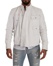Load image into Gallery viewer, Diesel Exquisite White Leather Biker Jacket
