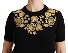 Load image into Gallery viewer, Dolce &amp; Gabbana Elegant Black Cashmere Sweater Top
