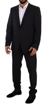 Load image into Gallery viewer, Dolce &amp; Gabbana Elegant Navy Slim Fit Wool Silk Two-Piece Suit
