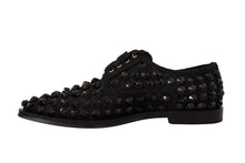 Load image into Gallery viewer, Dolce &amp; Gabbana Elegant Gros Grain Lace-Up Jeweled Flats
