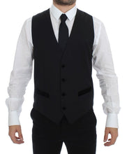 Load image into Gallery viewer, Dolce &amp; Gabbana Black Wool Formal Dress Vest Gilet Weste
