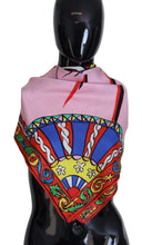 Load image into Gallery viewer, Dolce &amp; Gabbana Multicolor #DGLovesLondon Silk Wrap Scarf

