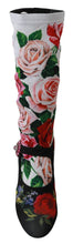 Load image into Gallery viewer, Dolce &amp; Gabbana Floral Embellished Socks Boots
