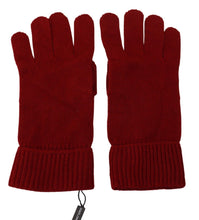 Load image into Gallery viewer, Dolce &amp; Gabbana Elegant Red Cashmere Winter Gloves
