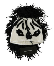 Load image into Gallery viewer, Dolce &amp; Gabbana Black and White Knitted Cashmere Beanie
