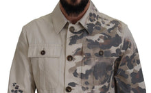 Load image into Gallery viewer, Dolce &amp; Gabbana Elegant Beige Cotton Button-Down Shirt
