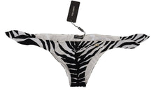 Load image into Gallery viewer, Dolce &amp; Gabbana Zebra Print Bikini Bottom Elegance
