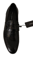 Load image into Gallery viewer, Dolce &amp; Gabbana Elegant Crocodile Leather Moccasin Shoes
