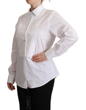 Load image into Gallery viewer, Dolce &amp; Gabbana Elegant White Poplin Dress Shirt
