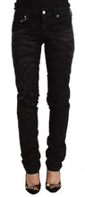 Load image into Gallery viewer, Just Cavalli Elegant Black Slim Fit Embellished Jeans
