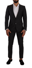 Load image into Gallery viewer, Dolce &amp; Gabbana Black MARTINI Single Breasted 2 Piece Suit
