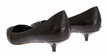 Load image into Gallery viewer, Dolce &amp; Gabbana Chic Brown Leather Kitten Heel Pumps
