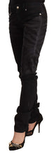 Load image into Gallery viewer, Just Cavalli Elegant Black Slim Fit Embellished Jeans
