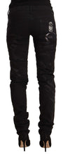 Load image into Gallery viewer, Just Cavalli Elegant Black Slim Fit Embellished Jeans
