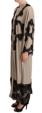 Load image into Gallery viewer, Dolce &amp; Gabbana Elegant Beige Embroidered Lace Kaftan Dress
