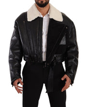 Load image into Gallery viewer, Dolce &amp; Gabbana Elegant Shearling Biker Jacket
