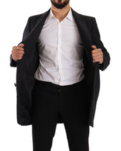 Load image into Gallery viewer, Dolce &amp; Gabbana Elegant Dark Grey Woolen Overcoat

