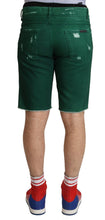 Load image into Gallery viewer, Dolce &amp; Gabbana Chic Green Denim Bermuda Shorts
