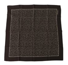Load image into Gallery viewer, Dolce &amp; Gabbana Brown Polka Dot Square Handkerchief Scarf
