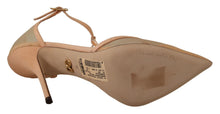 Load image into Gallery viewer, Dolce &amp; Gabbana Elegant Beige Mesh T-Strap Pumps
