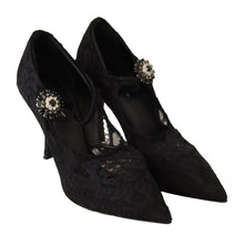 Load image into Gallery viewer, Dolce &amp; Gabbana Elegant Black Lace Stiletto Pumps
