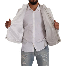 Load image into Gallery viewer, Diesel Exquisite White Leather Biker Jacket
