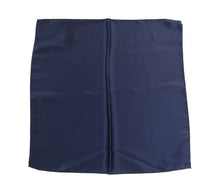 Load image into Gallery viewer, Dolce &amp; Gabbana Blue 100% Silk Square Men Handkerchief Scarf

