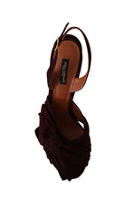 Load image into Gallery viewer, Dolce &amp; Gabbana Elegant Purple Suede Heels Sandals
