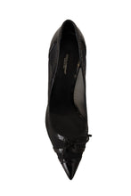 Load image into Gallery viewer, Dolce &amp; Gabbana Elegant Black Mesh Stiletto Pumps
