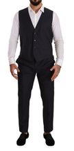 Load image into Gallery viewer, Dolce &amp; Gabbana Elegant Navy Blue Wool Silk Men&#39;s Martini Suit
