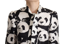 Load image into Gallery viewer, Dolce &amp; Gabbana Chic Panda Print Silk Blouse
