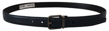 Load image into Gallery viewer, Dolce &amp; Gabbana Elegant Dark Blue Leather Belt
