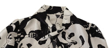 Load image into Gallery viewer, Dolce &amp; Gabbana Chic Panda Print Silk Blouse
