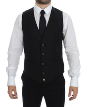 Load image into Gallery viewer, Dolce &amp; Gabbana Black Wool Single Breasted Vest Gilet
