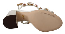 Load image into Gallery viewer, Dolce &amp; Gabbana Keira Crystal-Embellished Ankle Strap Heels
