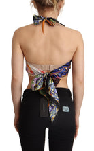 Load image into Gallery viewer, Dolce &amp; Gabbana Sumptuous Silk Halter Cropped Top - Multicolor
