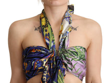 Load image into Gallery viewer, Dolce &amp; Gabbana Sumptuous Silk Halter Cropped Top - Multicolor
