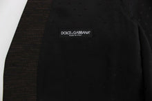 Load image into Gallery viewer, Dolce &amp; Gabbana Elegant Brown Black Wool Blend Dress Vest
