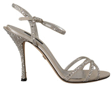 Load image into Gallery viewer, Dolce &amp; Gabbana Crystal-Embellished Silk Blend Heels
