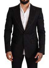 Load image into Gallery viewer, Dolce &amp; Gabbana Elegant Black Slim Fit Blazer Jacket

