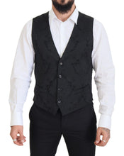 Load image into Gallery viewer, Dolce &amp; Gabbana Elegant Black Martini Suit Jacket &amp; Vest Ensemble
