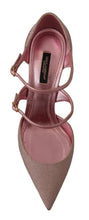 Load image into Gallery viewer, Dolce &amp; Gabbana Pink Glitter High Heel Sandals
