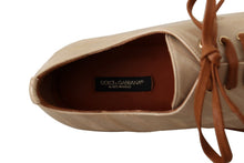 Load image into Gallery viewer, Dolce &amp; Gabbana Elegant Beige Eel Leather Formal Flats
