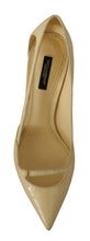 Load image into Gallery viewer, Dolce &amp; Gabbana Chic Pointed Toe Leather Pumps in Sunshine Yellow
