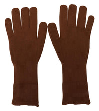 Load image into Gallery viewer, Dolce &amp; Gabbana Elegant Brown Cashmere Winter Gloves
