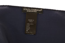 Load image into Gallery viewer, Dolce &amp; Gabbana Blue 100% Silk Square Men Handkerchief Scarf
