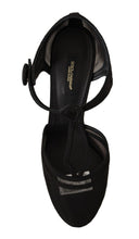 Load image into Gallery viewer, Dolce &amp; Gabbana Elegant Mesh T-Strap Stiletto Pumps
